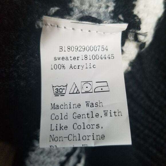 SHEIN Striped Cuff and Hem Colorblock Sweater - Picture 5 of 6